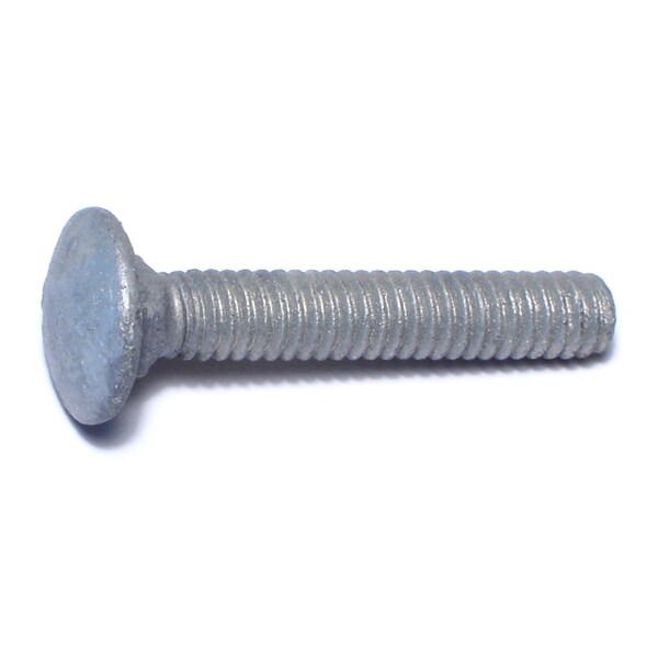 Midwest Fastener Carriage Bolt, Square Neck, 20 (Coarse), 1-1/2 in L, Steel, Hot Dipped Galvanized, 20 PK 35184 - main